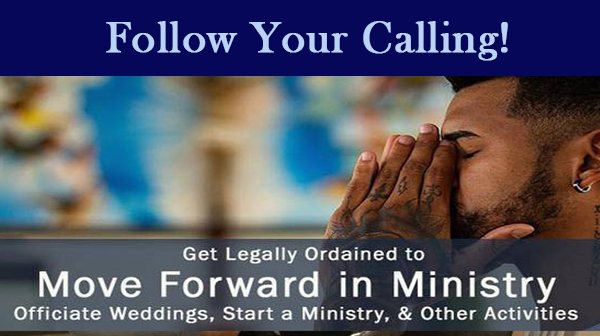 Follow Your Calling - GetOrdained.com